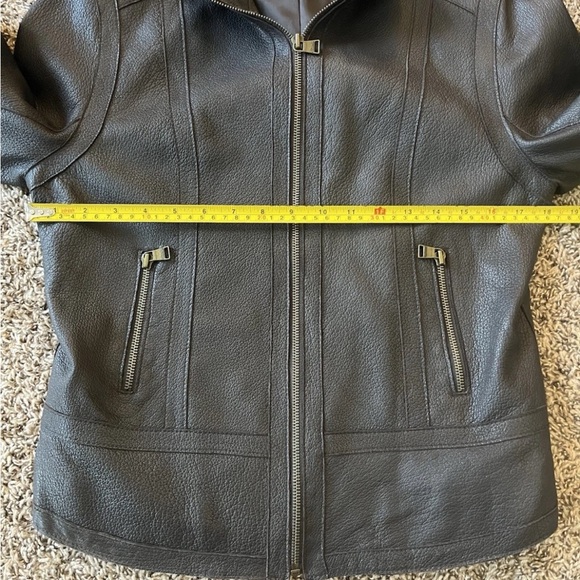 Calvin Klein Leather Moto Jacket Small - Picture 8 of 12